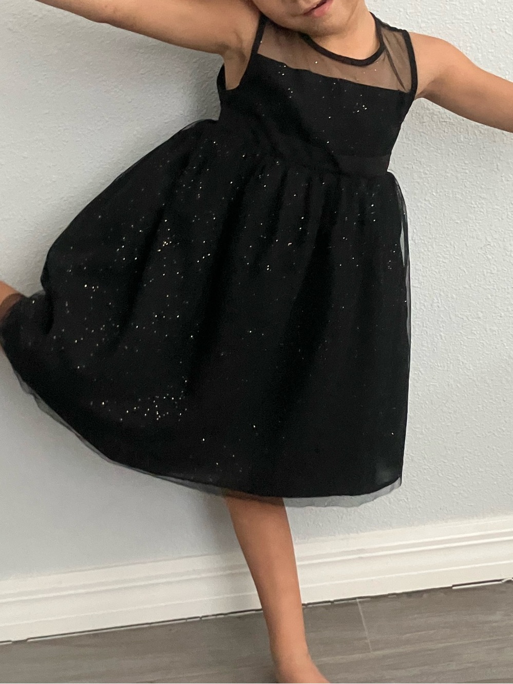 SPECIAL EDITIONS toddler girls' special occasion tulle black party dress | 3T
